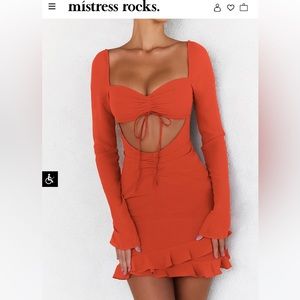 Burnt orange dress